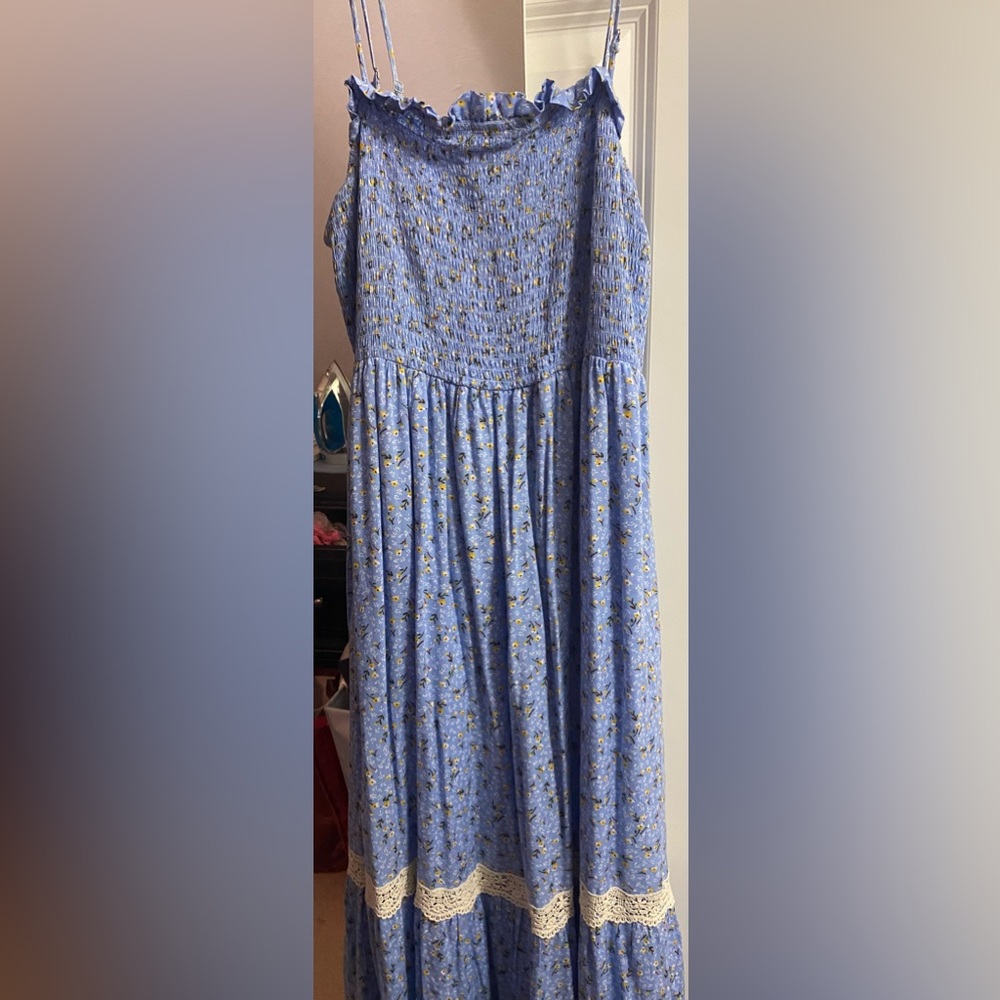 Pink blush maternity dress large